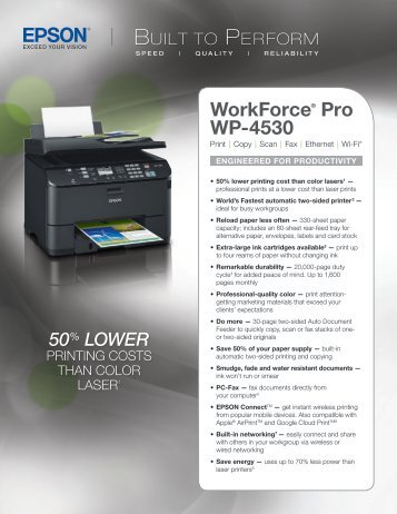Epson WorkForce Pro WP-4530 Printer Drivers for Windows Epson WorkForce Pro WP-4530 Printer Drivers Update
